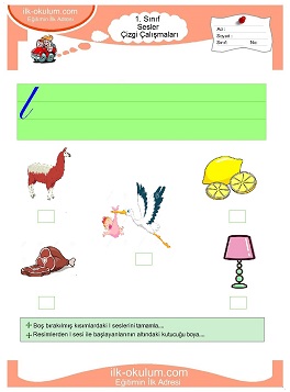Çocuklar İçin L Sesi Çalışma Sayfaları 